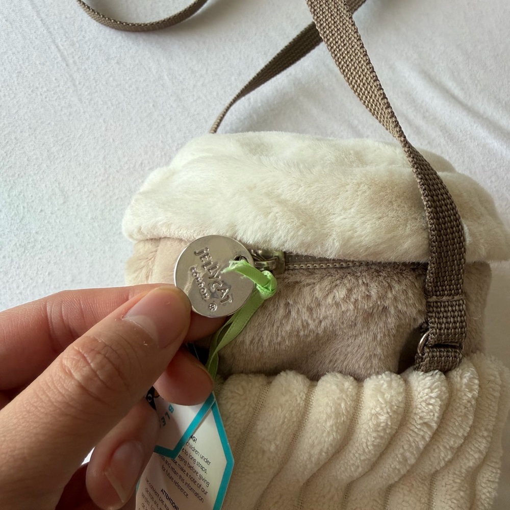 Jellycat Cream and Brown Coffee to go Cup Cross Body Bag - Picture 4 of 6